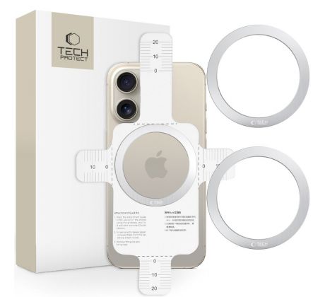 TECH-PROTECT mmP-110 2IN1 MAGNETIC MAGSAFE RING SILVER & SILVER