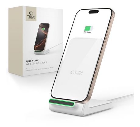 BEZDRÁTOVÁ NABÍJEČKA TECH-PROTECT QI15W-A40 WIRELESS CHARGER WHITE