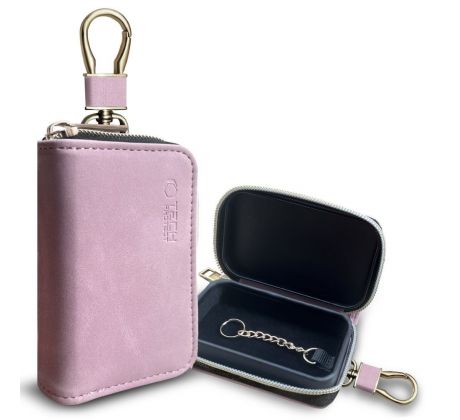 POUZDRO FARADAYA TECH-PROTECT KLR300 POUCH KEYLESS RFID SIGNAL BLOCKER CASE BABY PINK