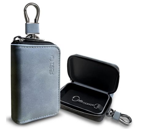 POUZDRO FARADAYA TECH-PROTECT KLR300 POUCH KEYLESS RFID SIGNAL BLOCKER CASE CRAYON GREY