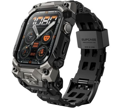 KRYT S ŘEMÍNKEM SUPCASE UB ORE APPLE WATCH 10 (46 mm) BLACK