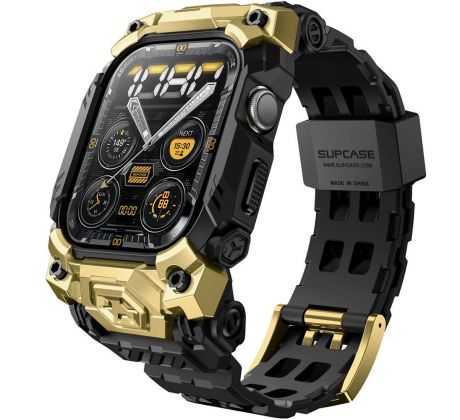 KRYT S ŘEMÍNKEM SUPCASE UB ORE APPLE WATCH 10 (46 mm) GOLD
