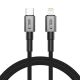 KABEL TECH-PROTECT ULTRABOOST DNA LIGHTNING CABLE PD27W/3A 100CM IRON GREY