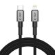 KABEL TECH-PROTECT ULTRABOOST DNA LIGHTNING CABLE PD27W/3A 200CM IRON GREY