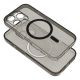 CLEAR MAG COVER  with camera protection s MagSafe  iPhone 16 Plus cerný glitter