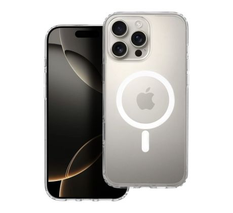 Clear Elite Mag Cover Antiyellowing s Camera Control button and MagSafe  iPhone 16 Pro Max prusvitný