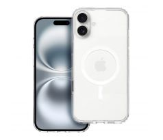 Clear Elite Mag Cover Antiyellowing s Camera Control button and MagSafe iPhone 16 Plus prusvitný