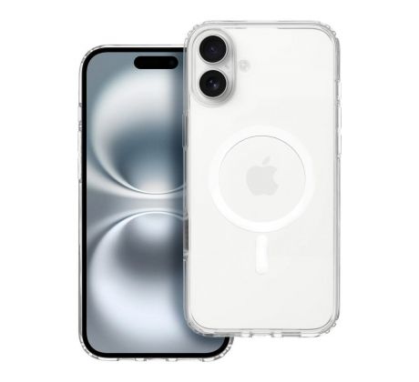 Clear Elite Mag Cover Antiyellowing s Camera Control button and MagSafe  iPhone 16 Plus prusvitný