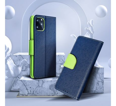 FANCY Book   Samsung Galaxy A56 tmavemodrý / žlutý limetkový