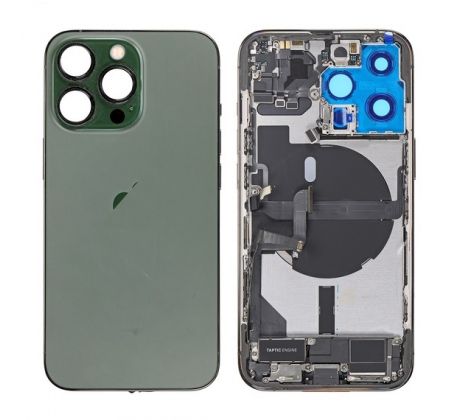 Apple iPhone 13 Pro - Zadní housing s předinstalovanými díly (alpine green) 