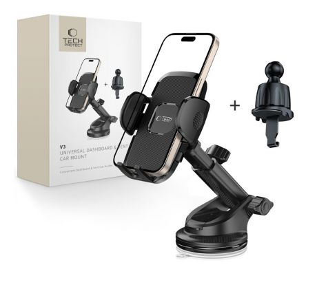 TECH-PROTECT V3 UNIVERSAL DASHBOARD & VENT CAR MOUNT BLACK