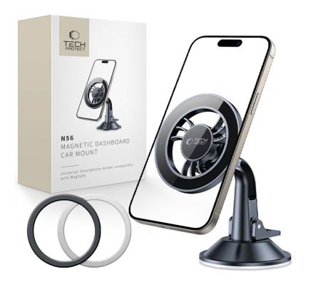 TECH-PROTECT N56 MAGNETIC MAGSAFE DASHBOARD SHRT CAR MOUNT BLACK