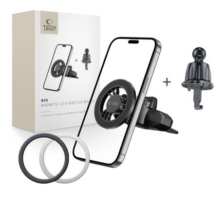 TECH-PROTECT N56 MAGNETIC MAGSAFE CD & VENT CAR MOUNT BLACK