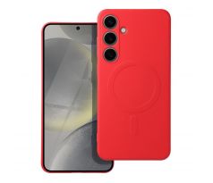 SILICONE MAG COVER  s MagSafe  Samsung Galaxy A36 cervený