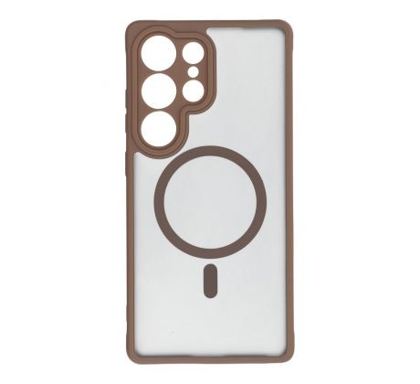 FULL MATTE MAG COVER  s MagSafe  Samsung Galaxy A36 hnedý