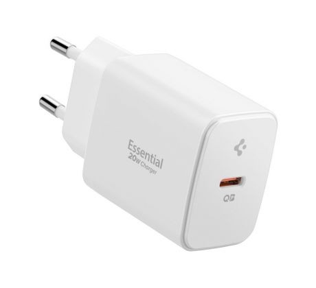 SPIGEN ESSENTIAL EE201EU 1-PORT NETWORK CHARGER 20W WHITE