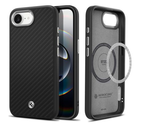 SPIGEN ENZO ARAMID MAG MAGSAFE iPhone 16E MATTE BLACK