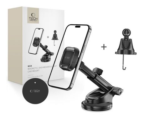 TECH-PROTECT N59 MAGNETIC DASHBOARD & VENT CAR MOUNT BLACK