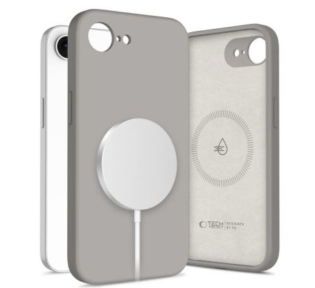 TECH-PROTECT LIQUID SILICONE MAGSAFE iPhone 16E STONE GREY