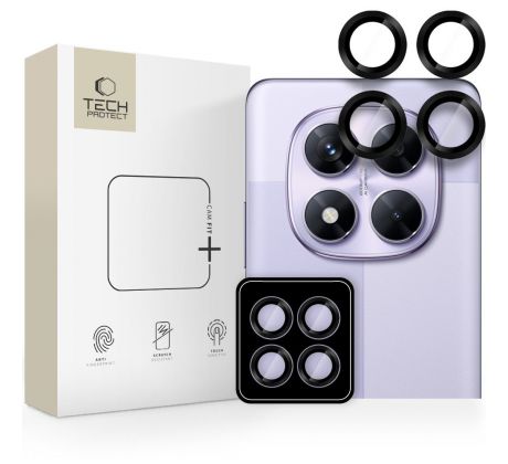 TECH PROTECT CAMRING PRO+ XIAOMI REDMI NOTE 14 Pro 5G / POCO X7 5G BLACK