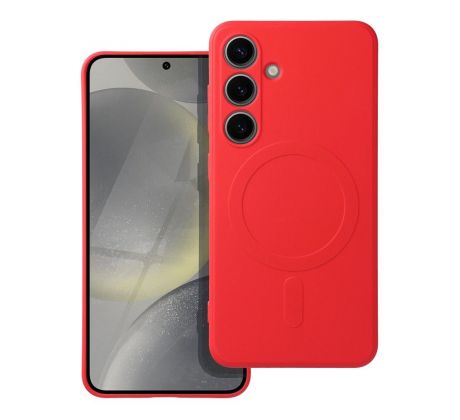 SILICONE MAG COVER  s MagSafe  Samsung Galaxy A56 cervený