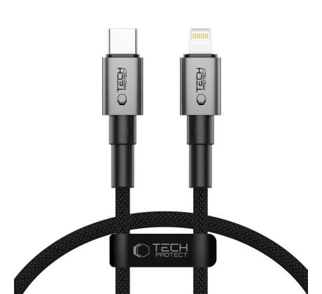 TECH-PROTECT ULTRABOOST DNA LIGHTNING CABLE PD27W/3A 25CM IRON GREY