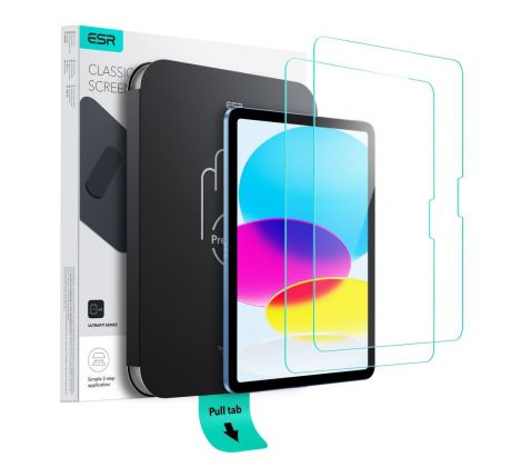 ESR ULTRAFIT TEMPERED GLASS 2-PACK iPad 10.9” 10 / 2022 / 11” 11 / 2025 CLEAR