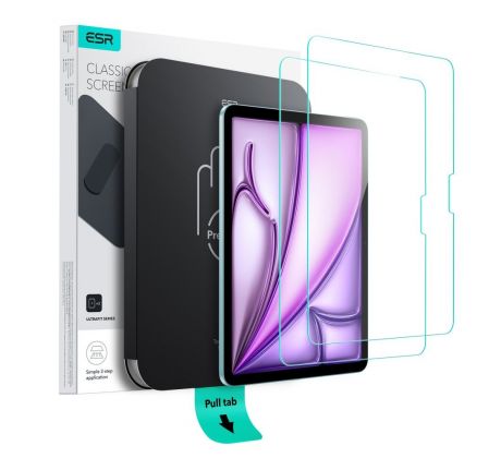 ESR ULTRAFIT TEMPERED GLASS 2-PACK iPad Air 11” 6 / 7 / 2024-2025 CLEAR