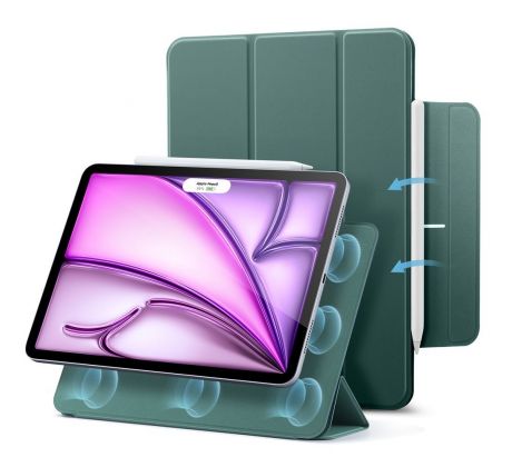 ESR REBOUND MAGNETIC iPad PRO 12.9” 4 / 5 / 6 / 2020-2022 / Air 13” 1 / 2 / 2024-2025 FOREST GREEN