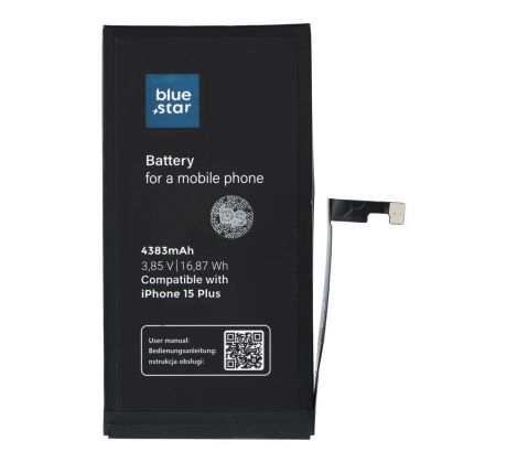 BLUE STAR HQ battery  iPhone 15 Plus 4383 mAh