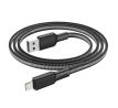 HOCO cable USB A to Lightning 2,4A X69 1 m cerný bílý