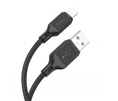 HOCO cable USB A to Lightning 2,4A X90 1m cerný