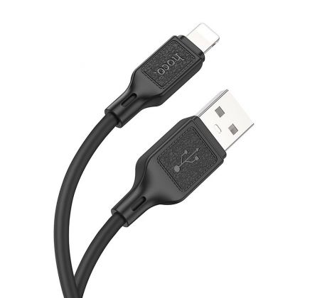 HOCO cable USB A to Lightning 2,4A X90 1m cerný