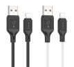 HOCO cable USB A to Lightning 2,4A X90 1m bílý
