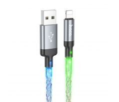 HOCO cable USB A to Lightning 2,4A U112 1 m šedý