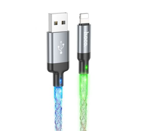 HOCO cable USB A to Lightning 2,4A U112 1 m šedý