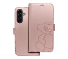 MEZZO Book   Samsung Galaxy A56 5G teddy bear rose zlatý