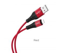 HOCO cable USB A to Lightning 2,4 X38 1 m cervený