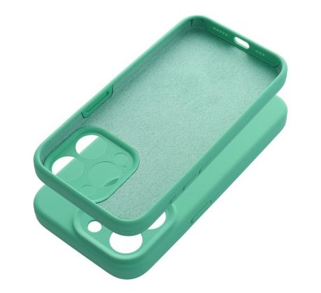 Case SILICONE 2mm  iPhone 16e (SE 4 2025) slabomodrý tyrkysový mentolový