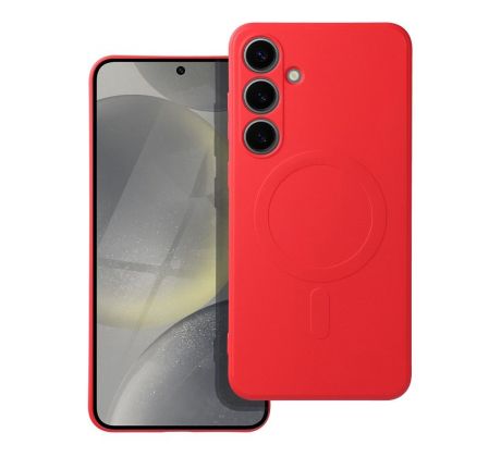 SILICONE MAG COVER  s MagSafe  Samsung Galaxy A55 cervený