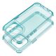 MATRIX CLEAR Case  iPhone 16e (SE 4 2025) slabomodrý tyrkysový mentolový