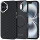 TECH-PROTECT ION CARBON MAGSAFE iPhone 16 BLACK/SILVER