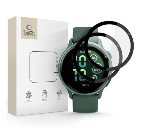 TECH-PROTECT GLASS FLEX+ 2-PACK GARMIN VIVOACTIVE 6 BLACK