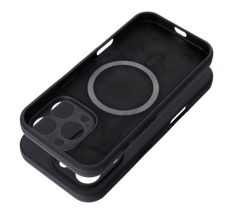 Case SILICONE 2mm  iPhone 15 Pro s MagSafe cerný