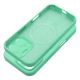 Case SILICONE 2mm  iPhone 15 Pro Max s MagSafe slabomodrý tyrkysový mentolový