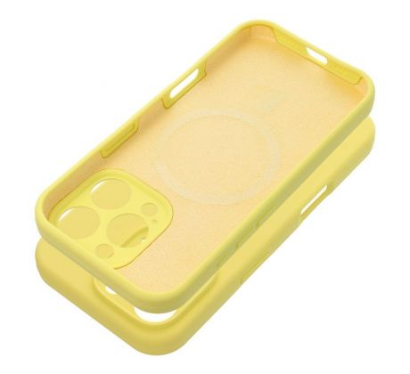Case SILICONE 2mm  iPhone 16 s MagSafe lemon
