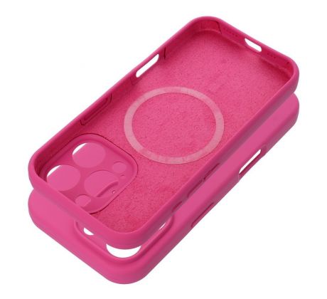 Case SILICONE 2mm  iPhone 16 s MagSafe ružový
