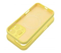 Case SILICONE 2mm  iPhone 16 Pro s MagSafe lemon