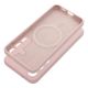 Case SILICONE 2mm  Samsung Galaxy S25 Plus s MagSafe sand ružový
