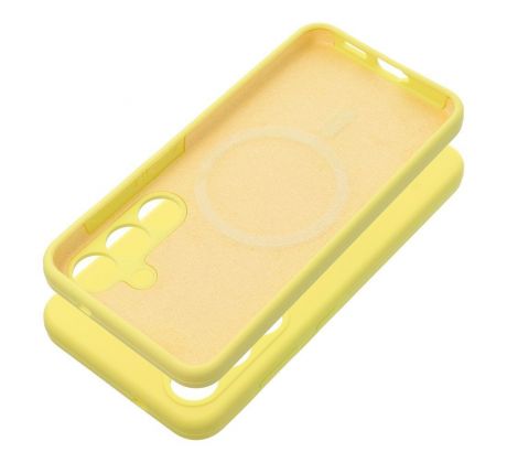 Case SILICONE 2mm  Samsung Galaxy S25 Plus s MagSafe lemon